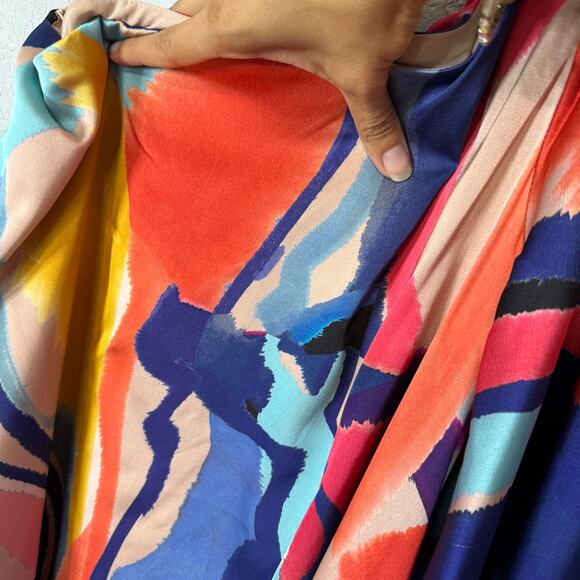 BHLDN Stevie One-Shoulder Satin Mini Dress Size Small - Picture 10 of 10